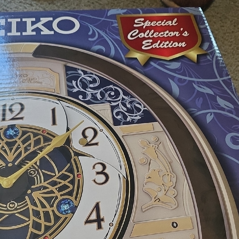 Elegant Brown and Gold Wall Clock - Picture 4 of 9